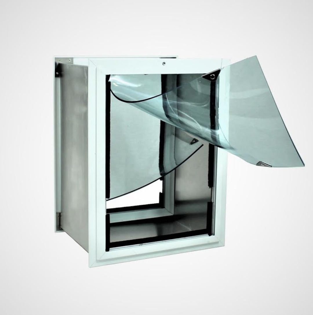 Security Boss SB Standard Wall Mount Pet Door - White - by Security Boss