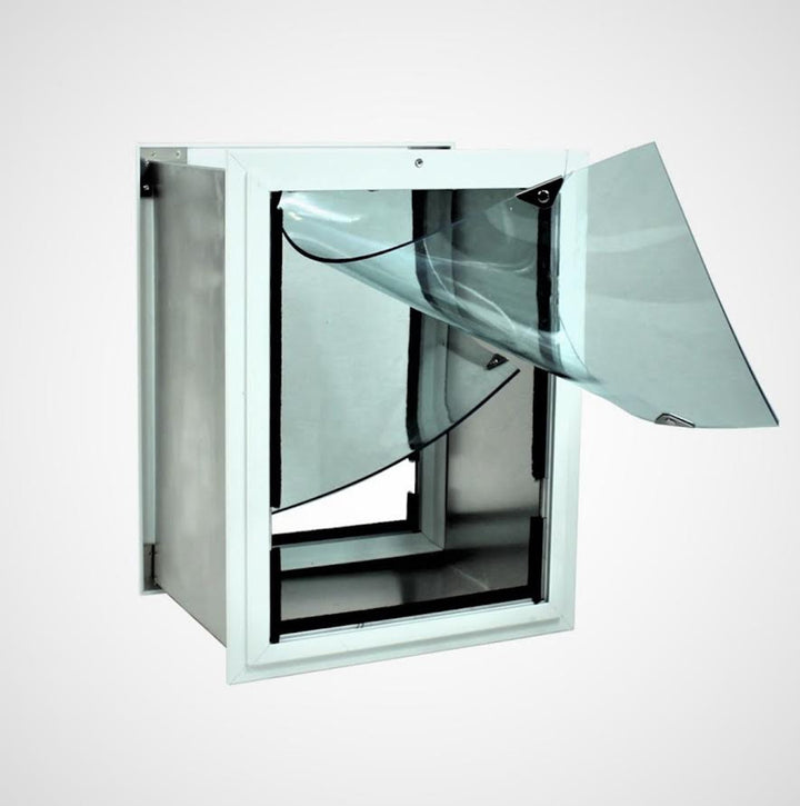 Security Boss SB Standard Wall Mount Pet Door - White - by Security Boss