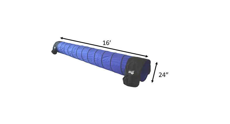 Better Sporting Dogs 16 Foot Dog Agility Tunnel with Sandbags
