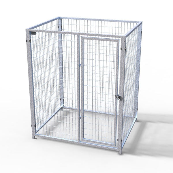 TK Products Complete 5'W Kennel w/8-3” Stainless Steel Bolt Assemblies - 5'Wx4'L - Dog Kennels & Runs by TK Products
