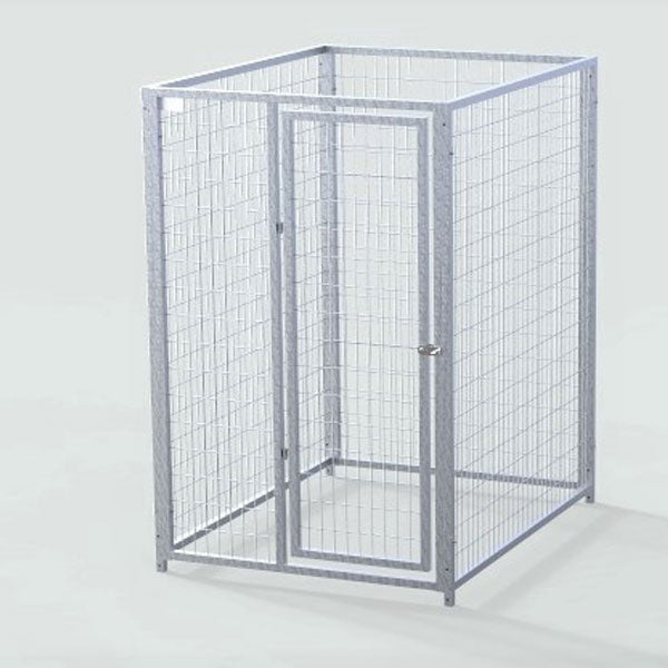 TK Products Complete 4’W Kennel w/8-3” Stainless steel bolt assemblies - 4'Wx5'L - Dog Kennels & Runs by TK Products
