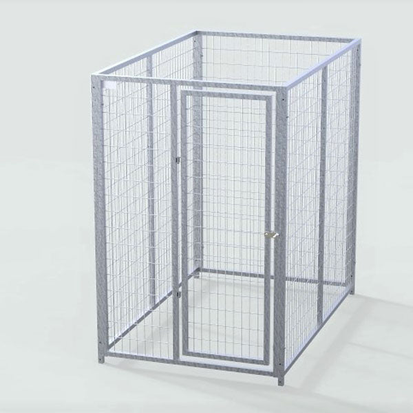 TK Products Complete 4’W Kennel w/8-3” Stainless steel bolt assemblies - 4'Wx6'L - Dog Kennels & Runs by TK Products