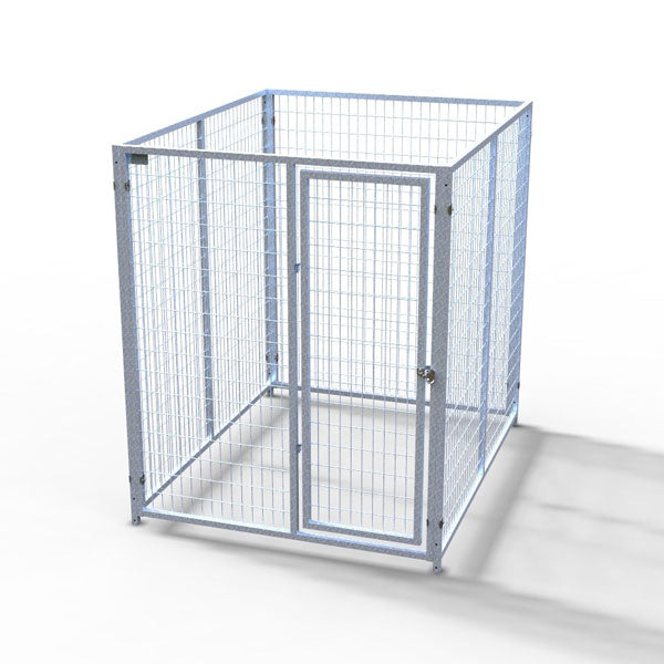 TK Products Complete 5'W Kennel w/8-3” Stainless Steel Bolt Assemblies - 5'Wx6'L - Dog Kennels & Runs by TK Products
