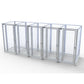 TK Products Complete 3’W x 4’L x 6’H Kennel Run w/ Stainless Steel Hardware