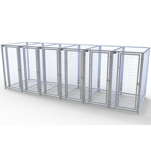 TK Products Complete 3’W x 5’L x 6’H Kennel Run w/ Stainless Steel Hardware