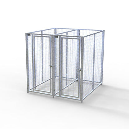 TK Products Complete 3’W x 6’L x 6’H Kennel Run w/ Stainless Steel Hardware