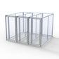 TK Products Complete 3’W x 8’L x 6’H Kennel Run w/ Stainless Steel Hardware