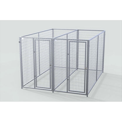 TK Products Complete 4’W x 10’L x 6’H Kennel Run w/ Stainless Steel Hardware