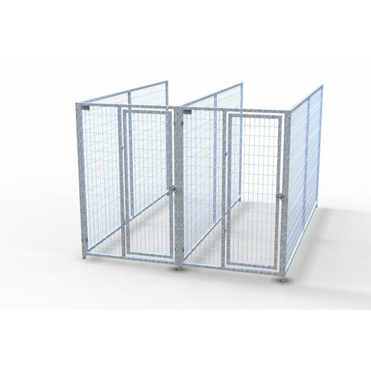 TK Products Complete 4’W x 10’L x 6’H Kennel Run w/ Stainless Steel Hardware