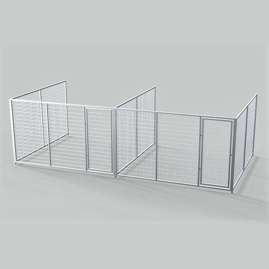 TK Products Complete Kennel Run 10’W x 10’L x 6’H w/ Stainless Steel Hardware