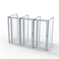 TK Products Complete 3’W x 4’L x 6’H Kennel Run w/ Stainless Steel Hardware