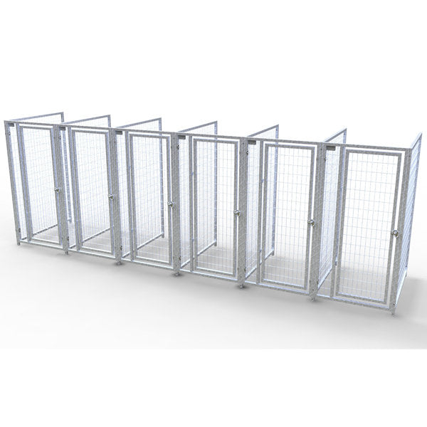 TK Products Complete 3’W x 4’L x 6’H Kennel Run w/ Stainless Steel Hardware