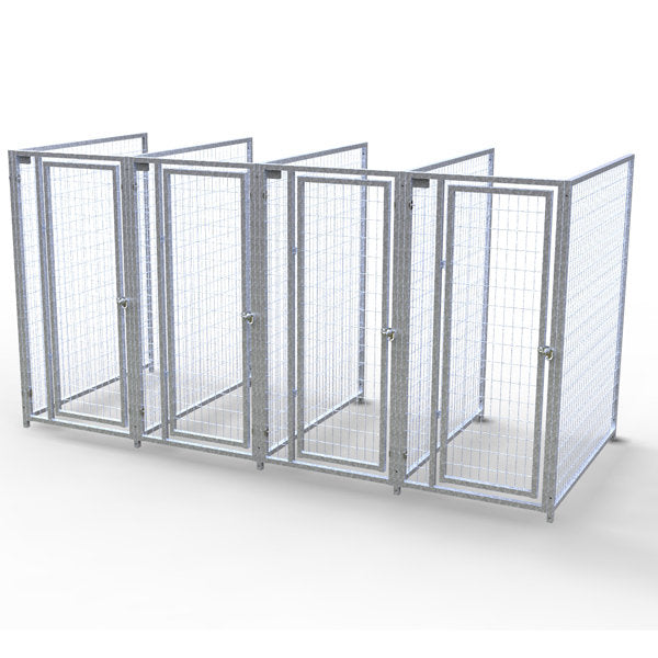 TK Products Complete 3’W x 5’L x 6’H Kennel Run w/ Stainless Steel Hardware