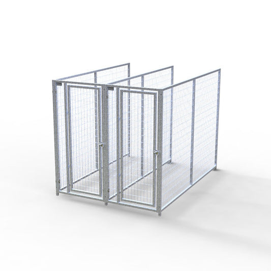 TK Products Complete 3’W x 8’L x 6’H Kennel Run w/ Stainless Steel Hardware