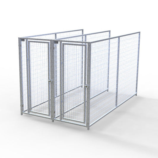 TK Products Complete 3’W x 10’L x 6’H Kennel Run w/ Stainless Steel Hardware