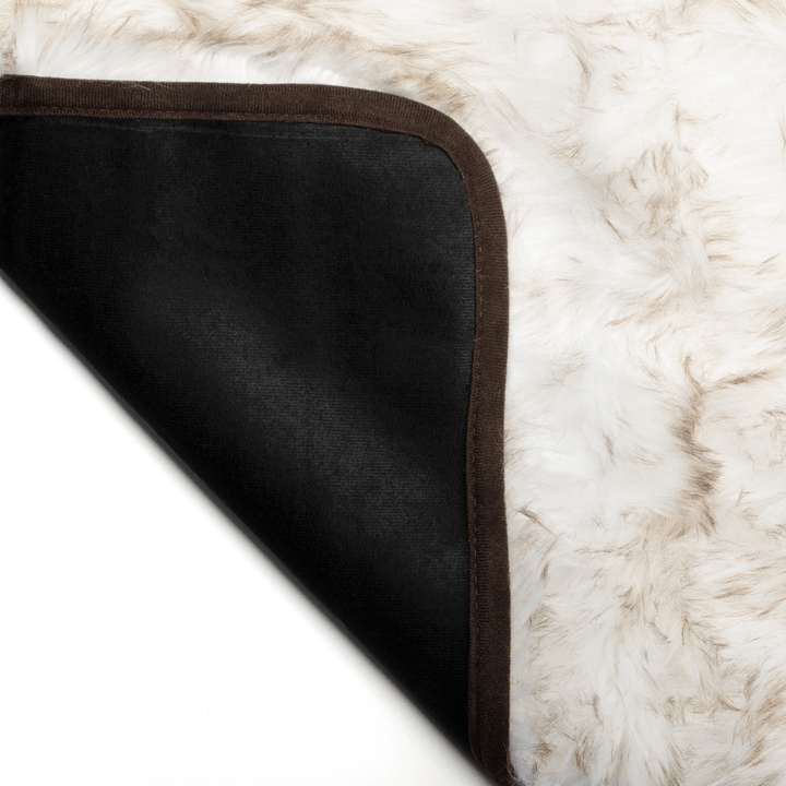 PupProtector™ Waterproof Bed Runner - White with Brown Accents - - Dog Blanket by Paw.com