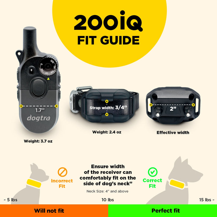 Dogtra 200iQ 1-DOG Unit - - Training collars by Dogtra