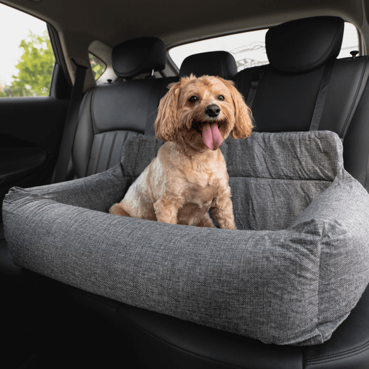 PupProtector™ Memory Foam Dog Car Bed - Double Seat (36" x 18" x 13") - Travel by Paw.com