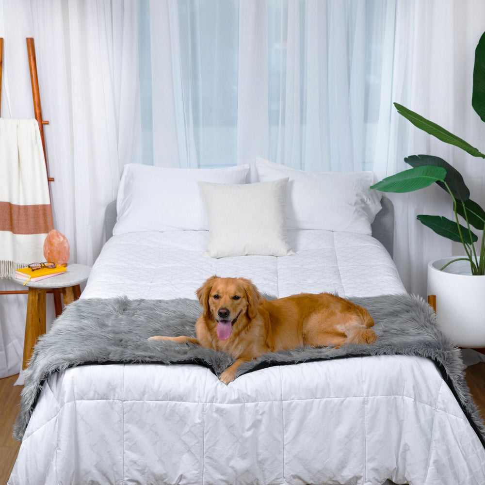 PupProtector™ Waterproof Bed Runner - Charcoal Grey - - Dog Blanket by Paw.com
