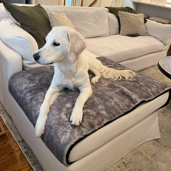 PupProtector™ Luxe Waterproof Bed Runner - Ultra Soft Chinchilla - - Dog Blanket by Paw.com