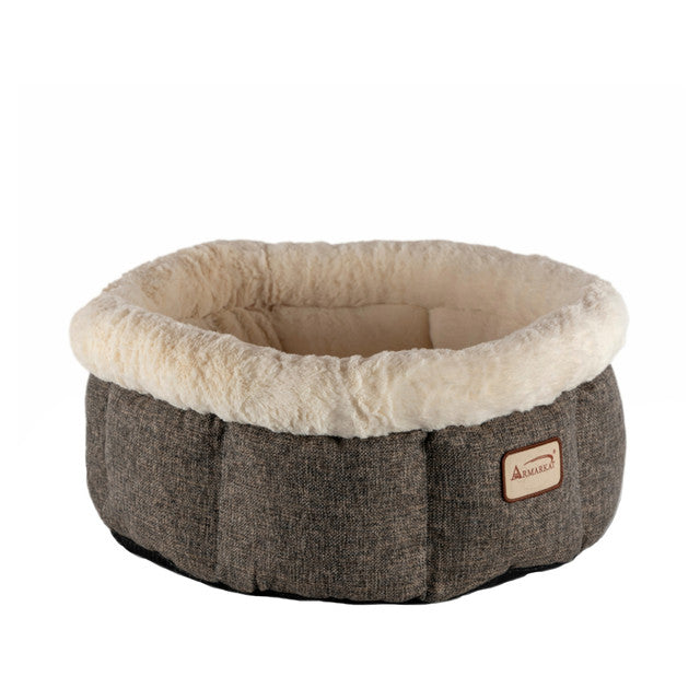 Armarkat Cozy Cat Bed - Beige/Gray - - Cat Beds by Armarkat
