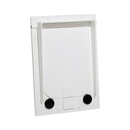 Lakeside Products Magnador 2-Way Pet Door - White - by Lakeside Products