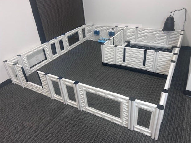 EZclassic Condo - Bundle - 48"x48"x18" Box 102"x102" Condo Two Pads - Whelping Box by EZwhelp