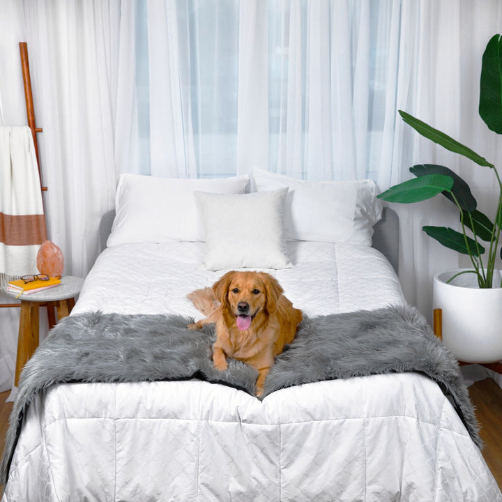 PupProtector™ Waterproof Bed Runner - Charcoal Grey - - Dog Blanket by Paw.com