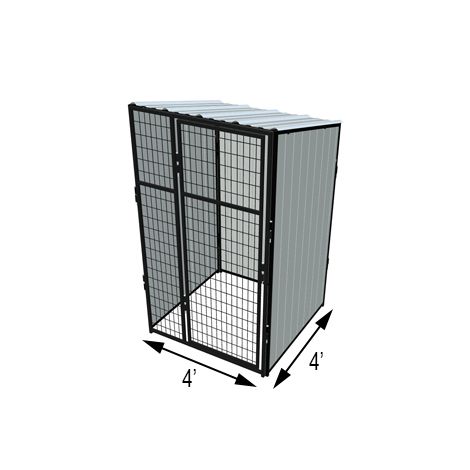 K9 Kennel Store Vinyl Dog Kennel Stall (Basic) - 4' X 4' Vinyl Dog Kennel Stall - Dog Kennels & Runs by K9 Kennel Store