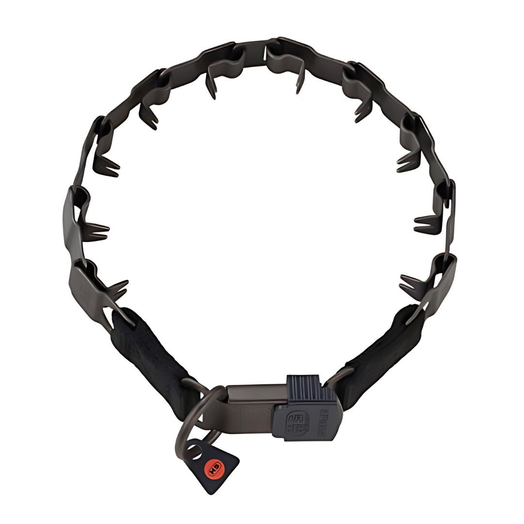 Dean & Tyler Herm Sprenger Necktech Sport with Clicklock - Stainless Steel Black - Collars by Dean & Tyler