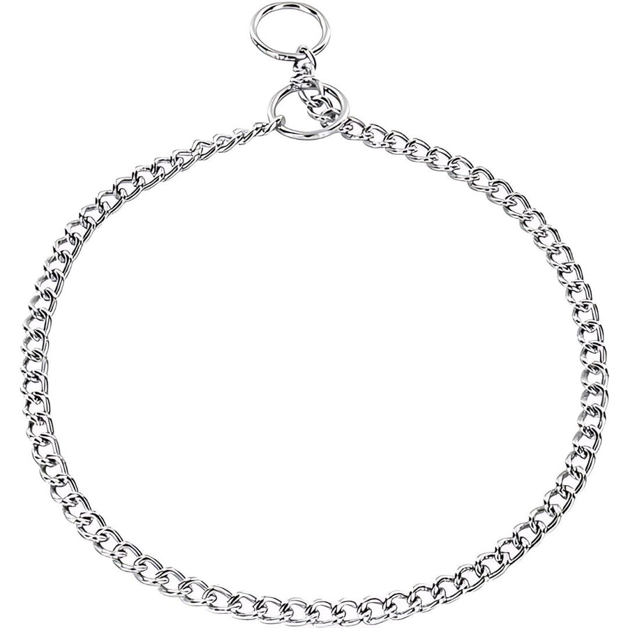 Dean & Tyler Herm Sprenger Choke Chain Collar, Short Round Links - 1.5mm - - Collars by Dean & Tyler