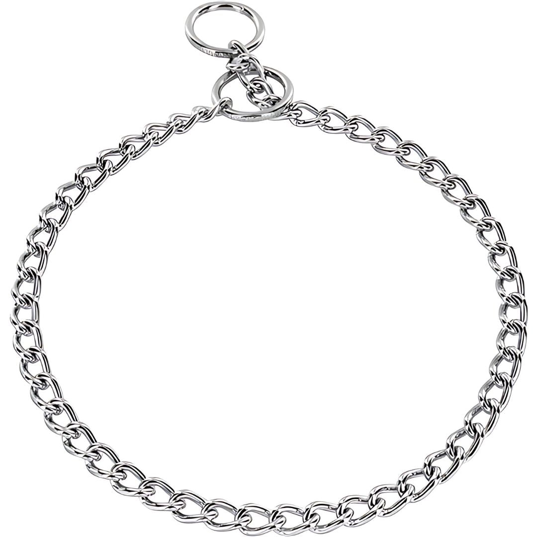 Dean & Tyler Herm Sprenger Choke Chain Collar, Short Round Links - 2.5mm - - Collars by Dean & Tyler