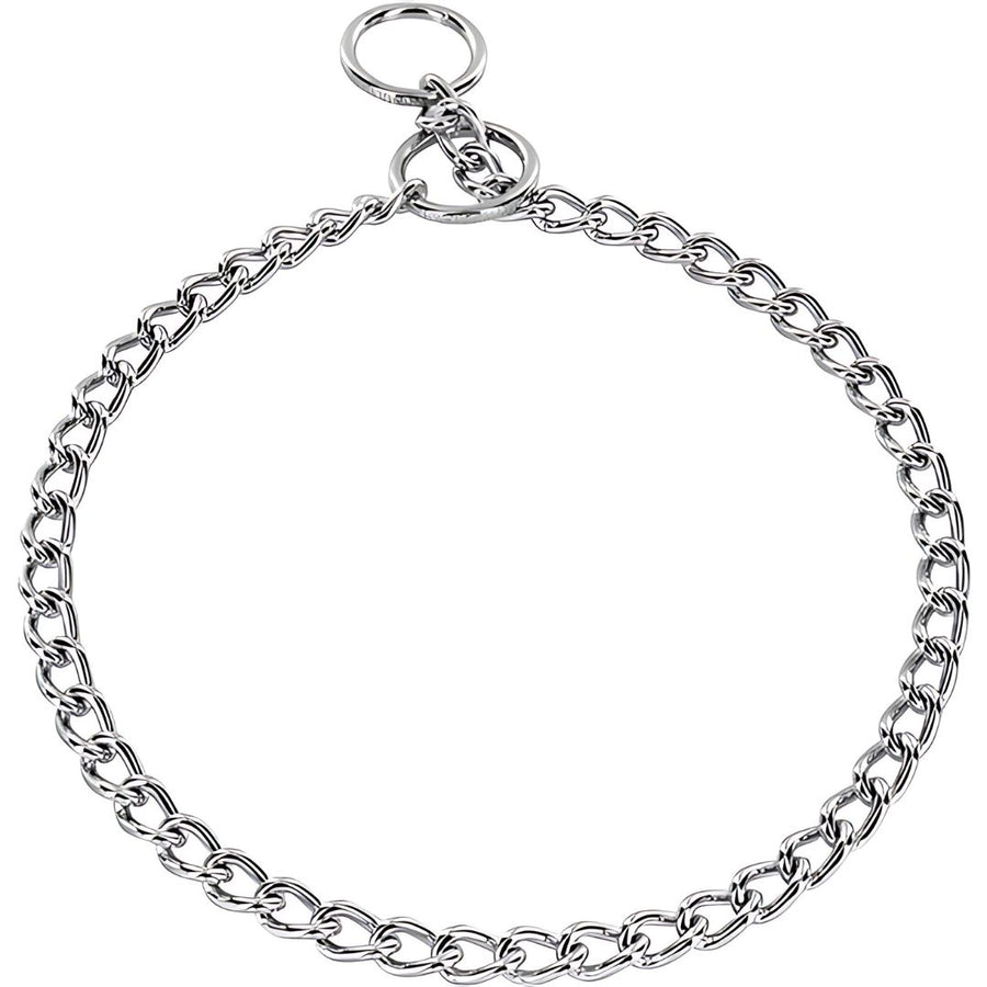 Dean & Tyler Herm Sprenger Choke Chain Collar, Short Round Links - 2.5mm - - Collars by Dean & Tyler