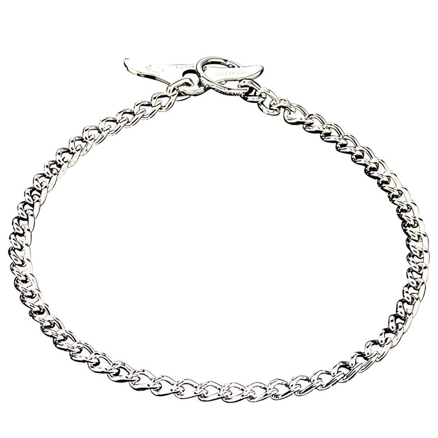 Dean & Tyler Herm Sprenger Chain Collar with Toggle, Round Links - 2.5mm - - Collars by Dean & Tyler