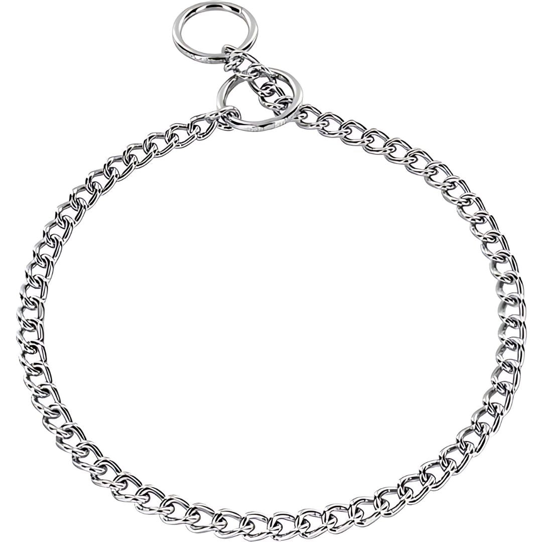 Dean & Tyler Herm Sprenger Choke Chain Collar, Short Round Links - 3mm