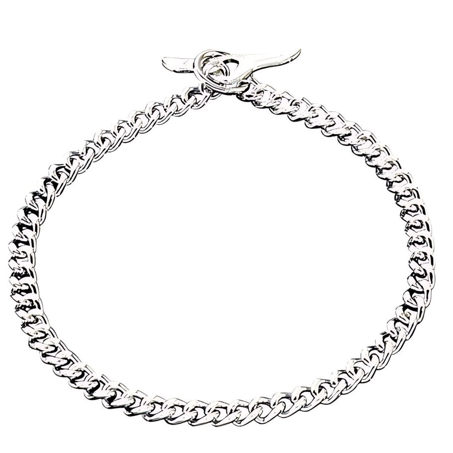 Dean & Tyler Herm Sprenger Chain Collar with Toggle, Flat Links - 3mm - - Collars by Dean & Tyler