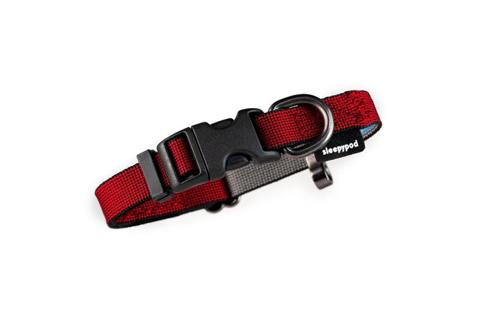 Sleepypod Everyday Collar - Cranberry Red Chromaweave - Collar by Sleepypod