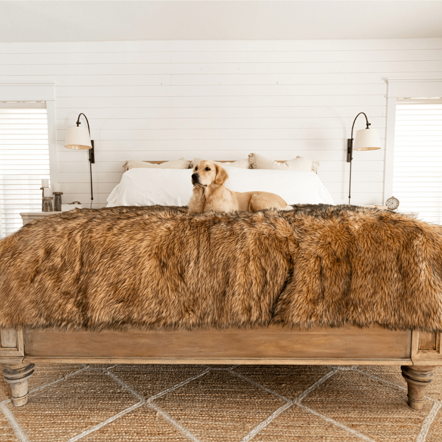 PupProtector™ Waterproof Throw Blanket - Sable Tan - - Dog Blanket by Paw.com