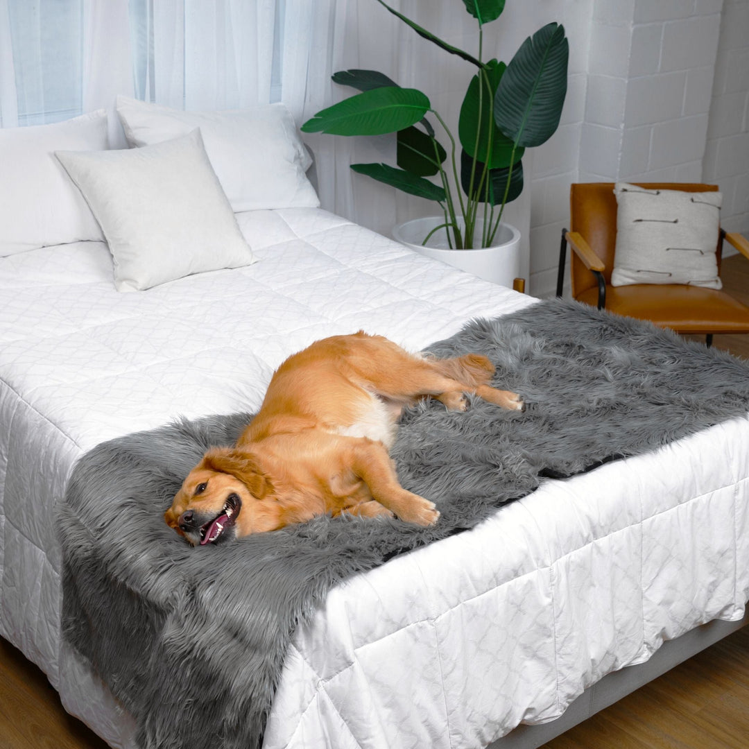 PupProtector™ Waterproof Bed Runner - Charcoal Grey - - Dog Blanket by Paw.com