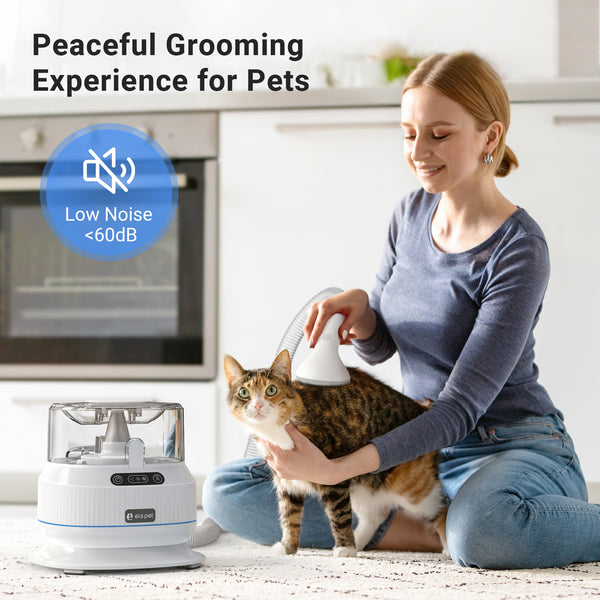 Els Pet Pet Grooming Vacuum Kit with 5 Grooming Tools