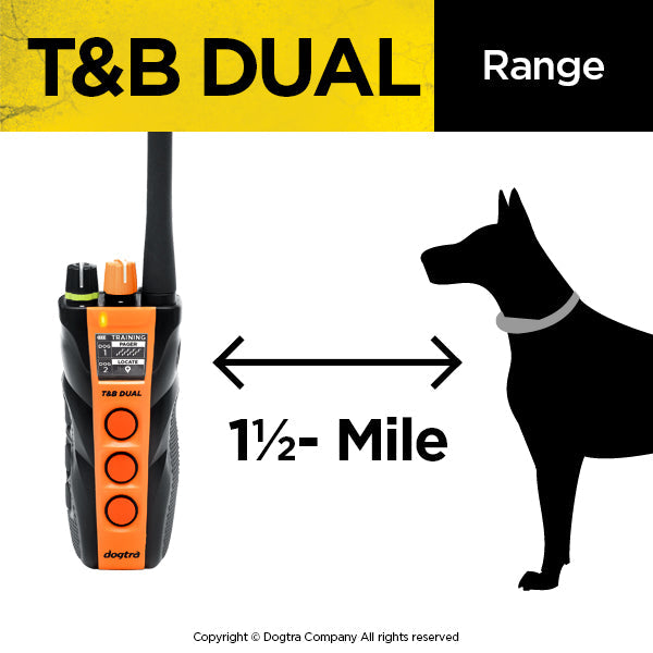 Dogtra T&B Dual 2-Dog E-Collar - - by Dogtra
