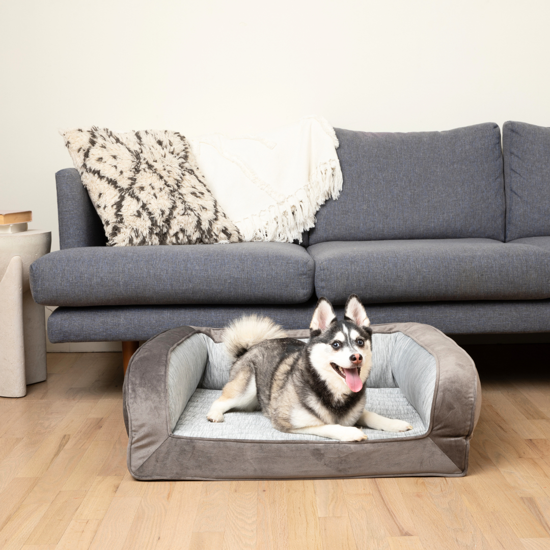 PupChill™ Cooling Bolster Dog Bed - - by Paw.com