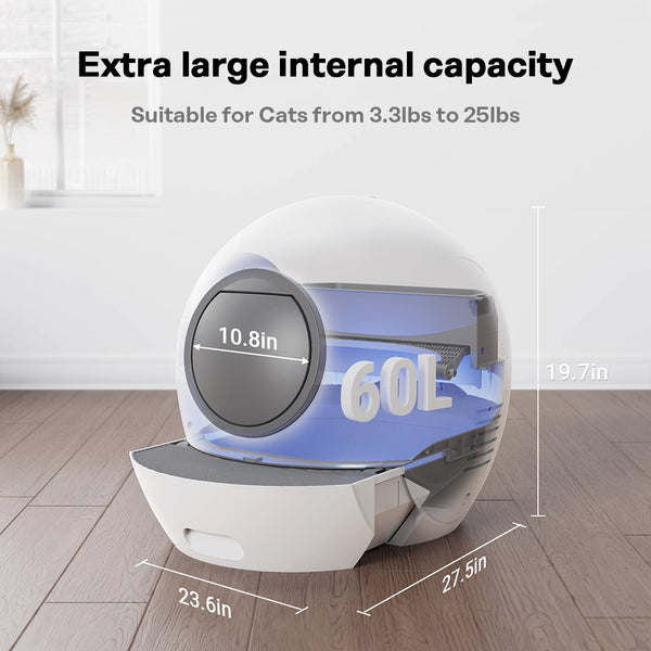 Els Pet Spaceship Self Cleaning Litter Box - - by Els Pet