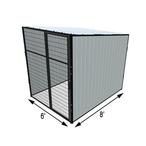 K9 Kennel Store Vinyl Dog Kennel Stall (Basic) - 6' X 8' Vinyl Dog Kennel Stall - Dog Kennels & Runs by K9 Kennel Store