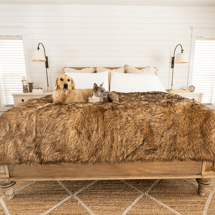 PupProtector™ Waterproof Throw Blanket - Sable Tan - - Dog Blanket by Paw.com