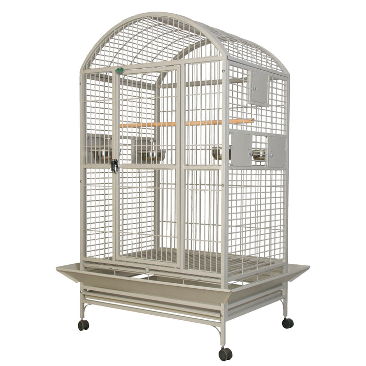 A&E Extra Large Dome Top Bird Cage - Platinum - Bird cages by A&E