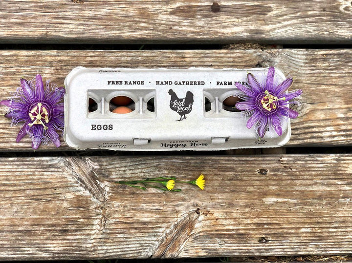 Henlay Laid Local Egg Cartons- Adorable Printed Vintage Design- 25, 90, or 250 - - Egg Cartons by My Pet Chicken
