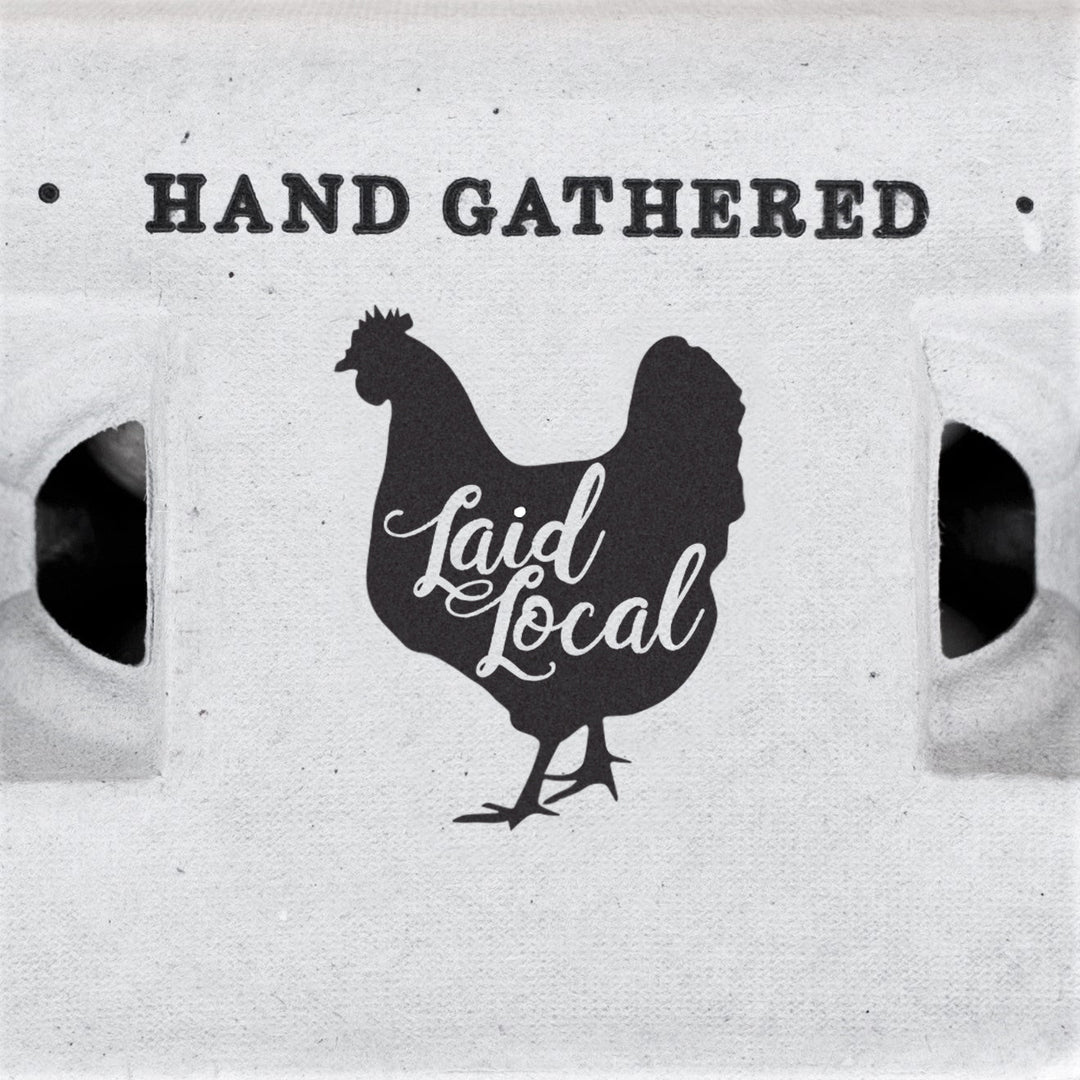 Henlay Laid Local Egg Cartons- Adorable Printed Vintage Design- 25, 90, or 250 - - Egg Cartons by My Pet Chicken