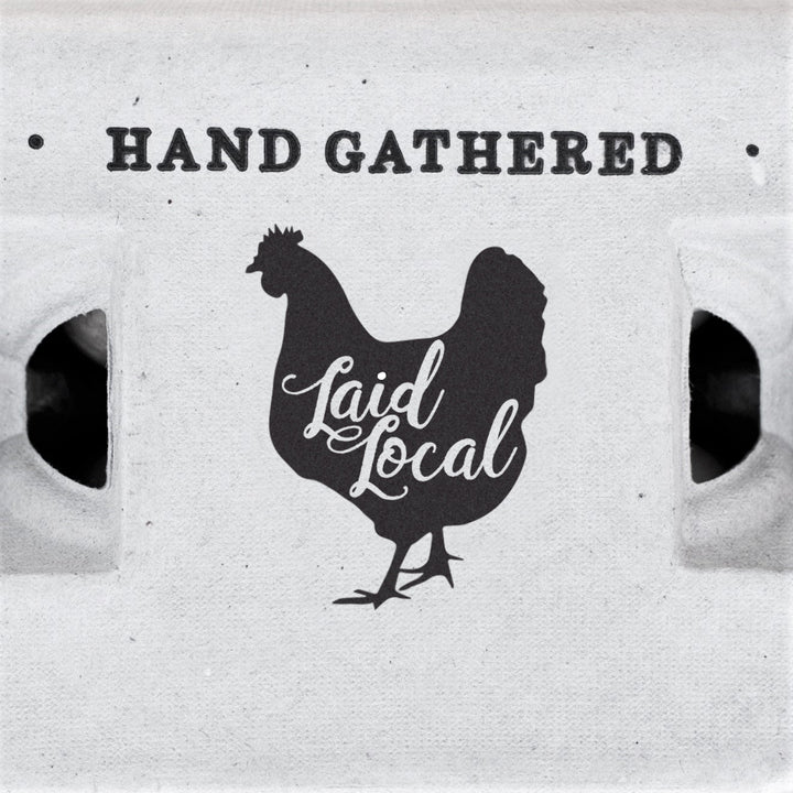 Henlay Laid Local Egg Cartons- Adorable Printed Vintage Design- 25, 90, or 250 - - Egg Cartons by My Pet Chicken