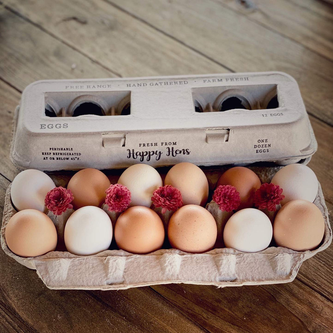 Henlay Blank Stamping Egg Cartons - 25, 90, or 250 - - Egg Cartons by My Pet Chicken